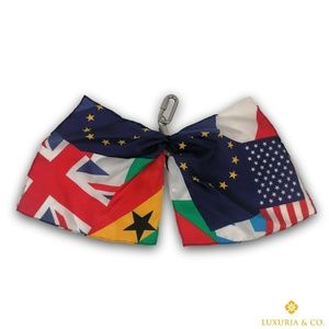 New Authentic Louis Vuitton Silks Flag Bag Charm